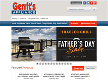 Tablet Screenshot of gerritsappliances.com